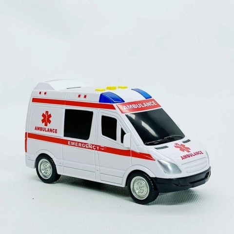 Дитяча автомодель "Швидка допомога" 7994, 17х7 см, звукові та світлові ефекти