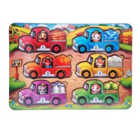 Розвивальна гра з картками "Тварини на вантажівках (літо) (ПСД216) PSD216