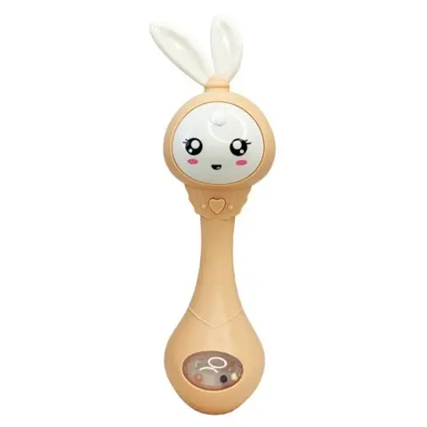 Інтерактивна іграшка-брязкальце "Зайчик" MGZ-1210(Peach)