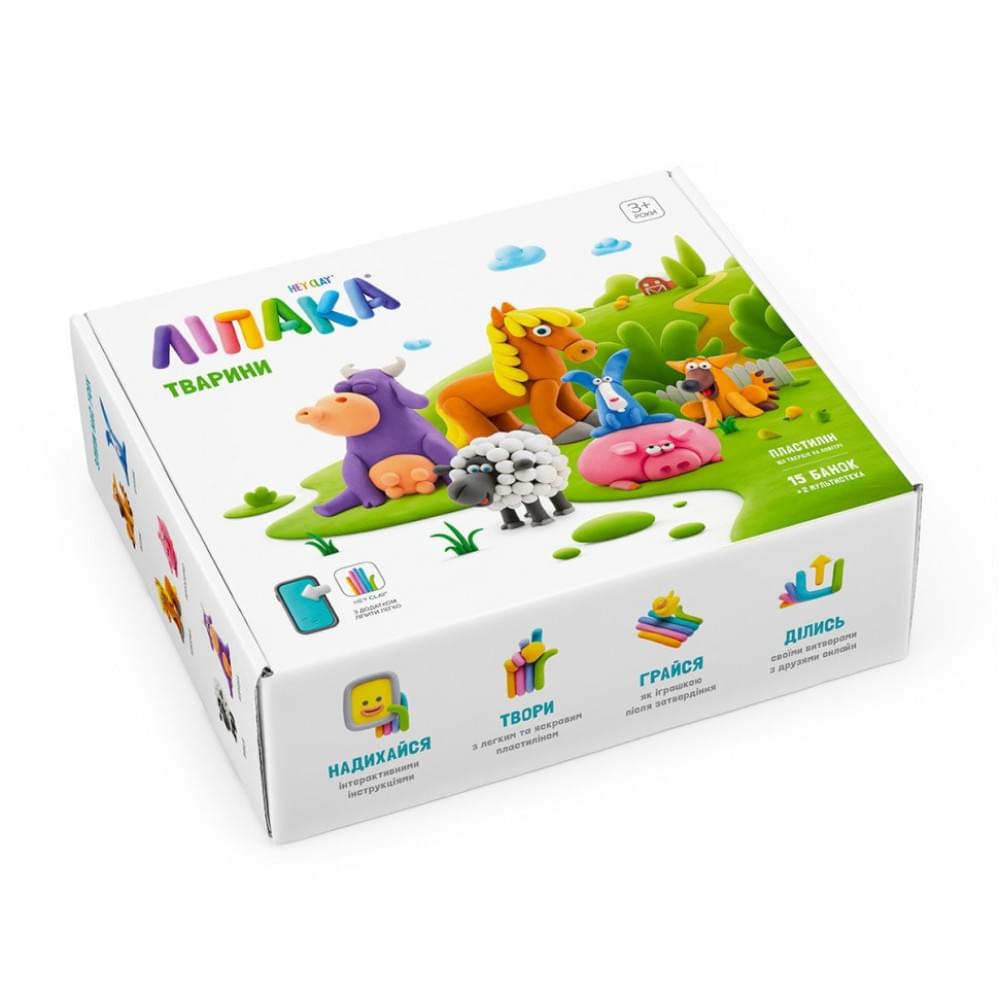 Меганабір самозатвердіючого пластиліну Домашні тварини ЛІПАКА 15012-UA01