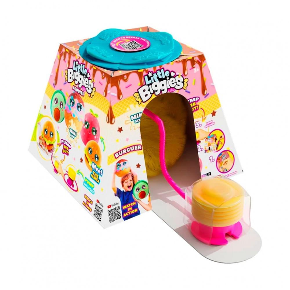 Ігровий набір серії "Little Foodies" W2 - Бургер Biggies BIG002-BU надувна іграшка, насос 22 см
