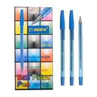 Набір кулькових ручок AA927-BL синій, 0,5 мм, 50 штук в упаковці