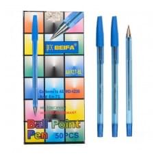 Набір кулькових ручок AA927-BL синій, 0,5 мм, 50 штук в упаковці