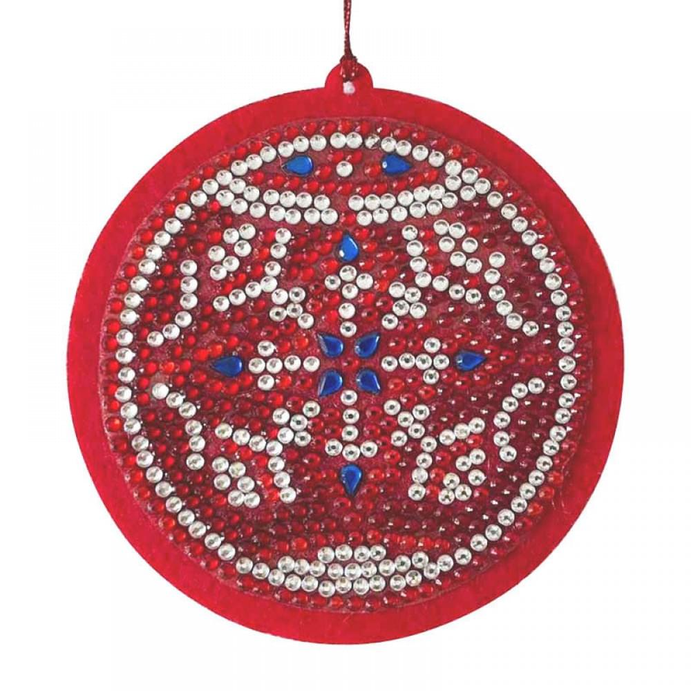 Набір для творчості зі стразами "Святкова куля" 178451, 10х10 см