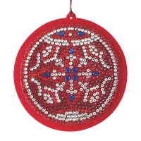 Набір для творчості зі стразами "Святкова куля" 178451, 10х10 см