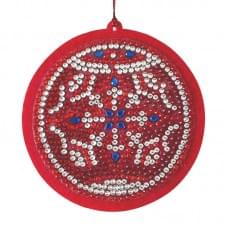 Набір для творчості зі стразами "Святкова куля" 178451, 10х10 см