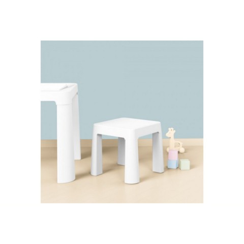 Дитячий табурет 0891TXK білий, до 75 кг 32 х 32 х 28 см