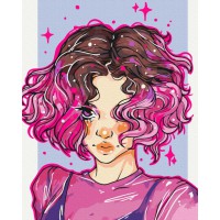 Картина за номерами "Яскраві локони" @nila_art_art BS53521 Brushme 40х50 см