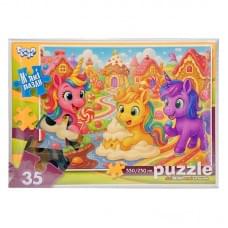Дитячі м'які пазли "Поні в солодкому світі" S35-11-10, 35 елементів
