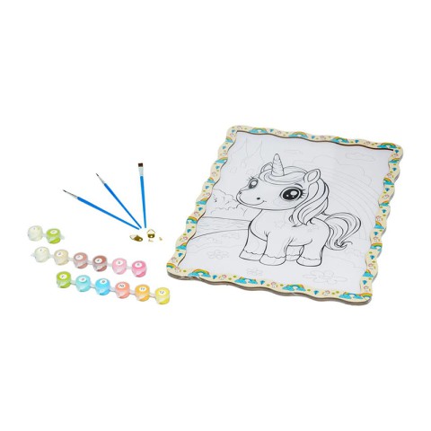 Дитячий набір для розпису по дереву "Милий Єдиноріг" Puz-22950 формат А3