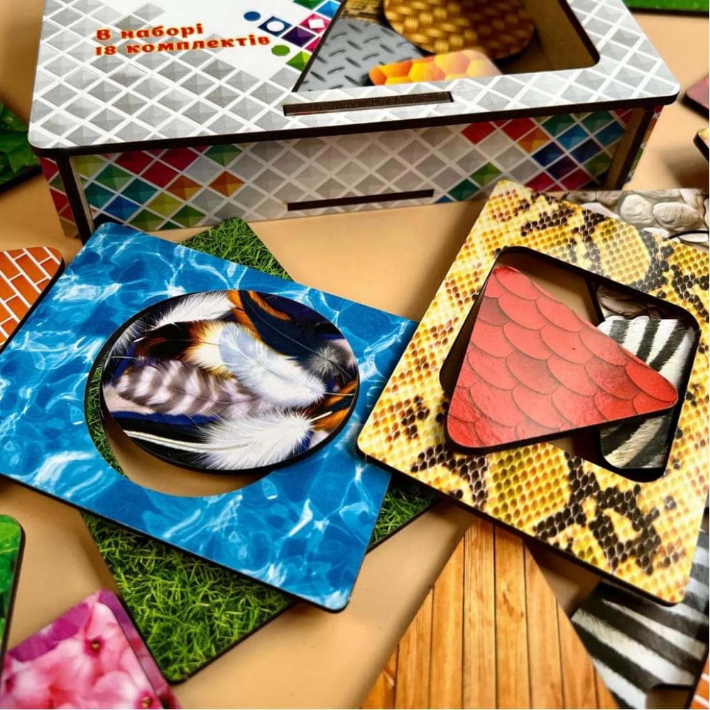 Дерев'яні Дощечки Сегена "Пер'я" Ubumblebees (ПСД086) PSD086 з візерунками