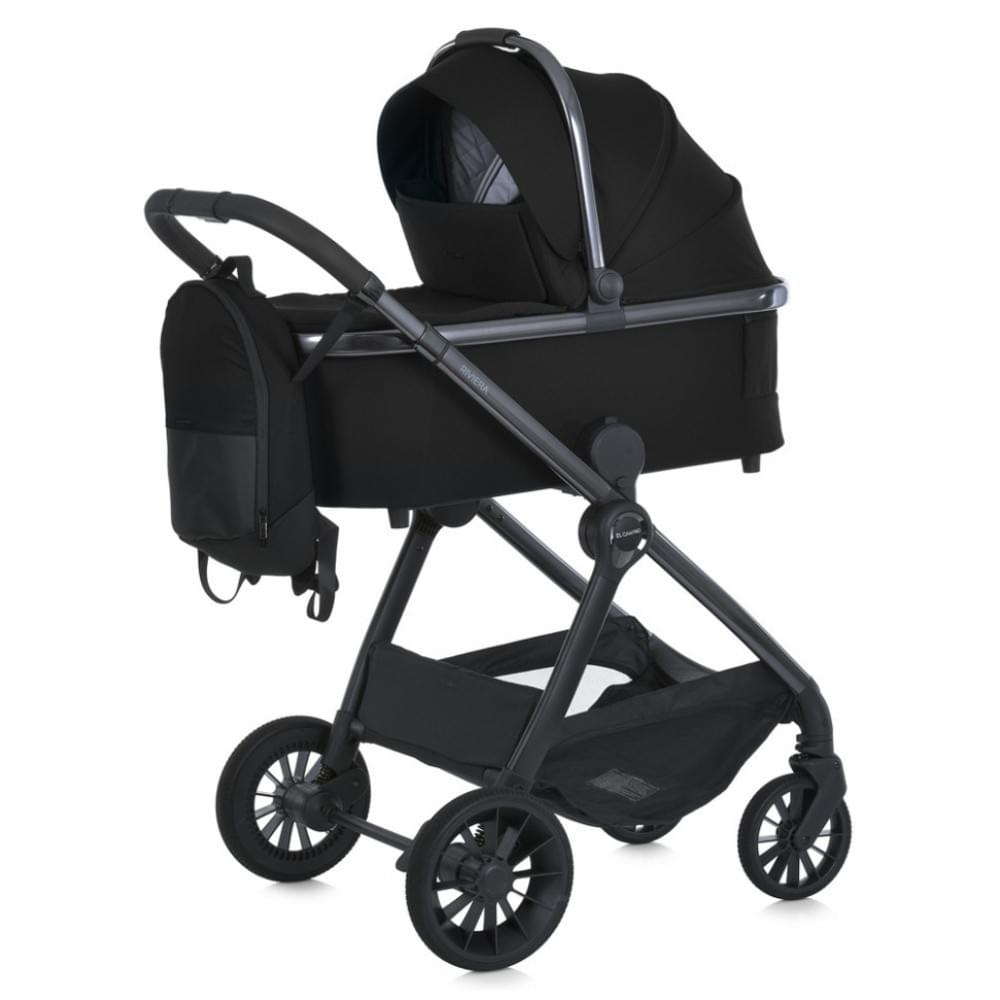 Дитяча універсальна коляска 2 в 1 RIVIERA ME 1183 Jet Black