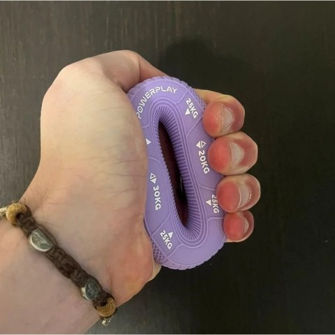 Еспандер кистьовий PP-4331 Hand Grip Medium PowerPlay PP_4331_Purple_(20-25-30) силіконовий