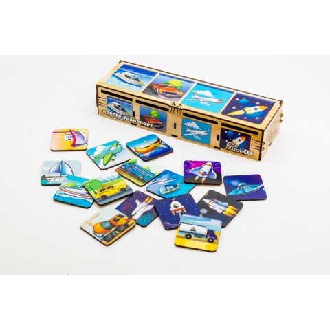 Дитячий Сортер Монтессорі "Транспорт" Puz-34043