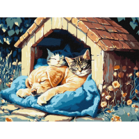 Картина за номерами "Тихий час" Ідейка KHO6695 30х40 см