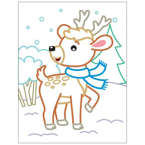 Дитячі кольорові розмальовки "Пінгвіненя" 18701, 2-3 роки