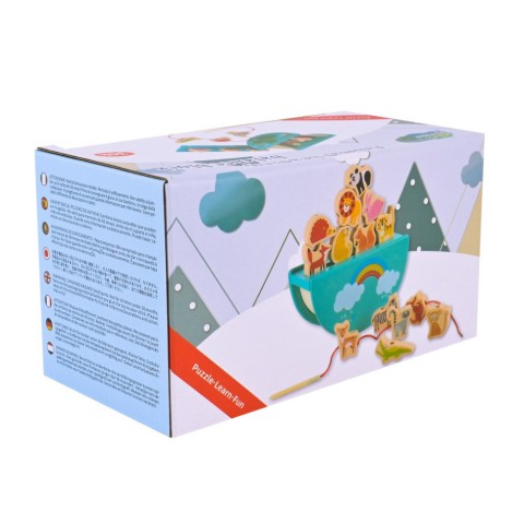 Дерев'яна іграшка Балансир-шнурівка 2 в 1 C9406