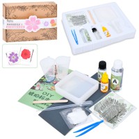 Дитячий набір для творчості "Сухоцвіт" FG231102004M, пінцет, фарба, застигаюча рідина