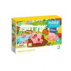 Дитячий пазл "Поросята біля ставка" DoDo Toys 300682, 30 елементів