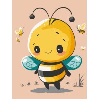 Картина за номерами "Маленька бджілка" 15587-AC 30х40 см