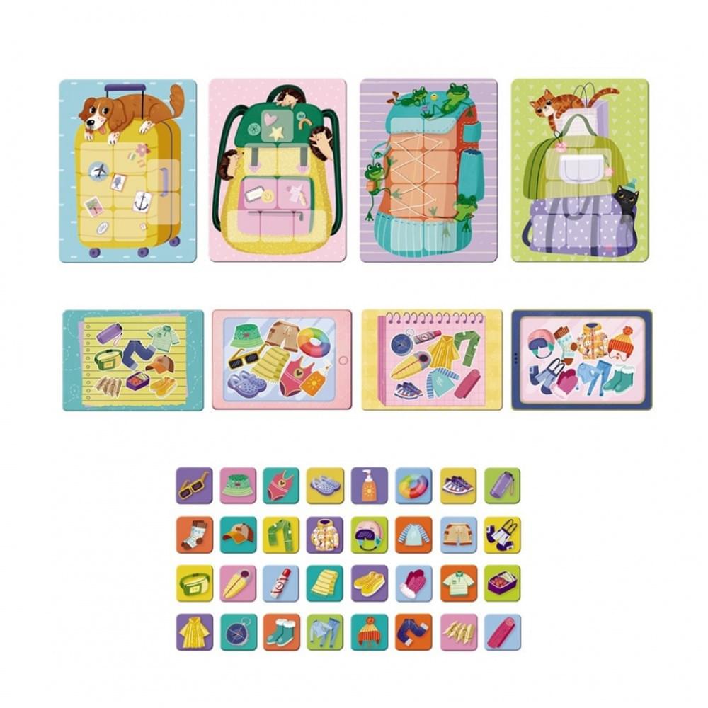 Настільна гра-лото "Збираємось у подорож" 301227, 32 фішки