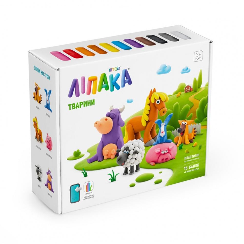 Меганабір самозатвердіючого пластиліну Домашні тварини ЛІПАКА 15012-UA01