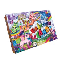 Настільна розважальна гра "Unicorn Land" DTG97 українська мова, від 2 до 4 гравців