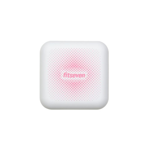 Кейс для капсул Fitseven UZSPACE TP005WP, білий з ромбами