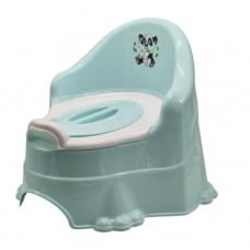 Горщик дитячий з кришкою 5156TXK(Turquiose) пластик, бірюзовий