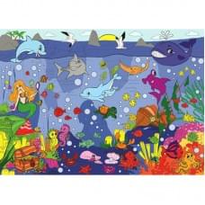 Величезна розмальовка "Таємниці підводного світу" 130001, 58х81 см