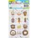 Набір великодніх наліпок НС-В6-14-4 формат В6, 2 аркуші, 30 штук