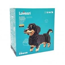 Піксельний конструктор "Такса" DM3017 пластиковий, 836 деталей