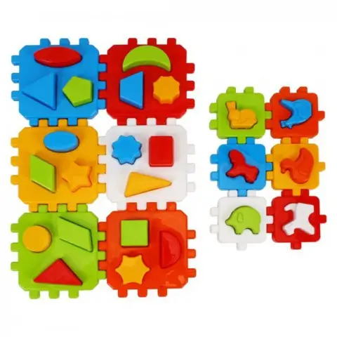 Дитячий розвиваючий кубик "Розумний малюк 1+1" 1899TXK