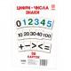 Великі навчальні картки Цифри 71358 А5 200х150 мм