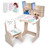 Дитяча Парта N 2071-8-2 дерево, зі стільчиком