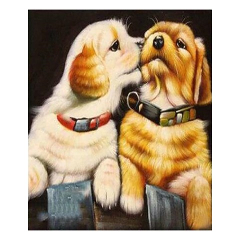 Алмазна мозаїка "Красунчики" 189034 картон, неповна викладка 21х25 см