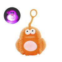Іграшка-антистрес їжачок "Пінгвін" MS 3575(Orange) блимає, 7 см