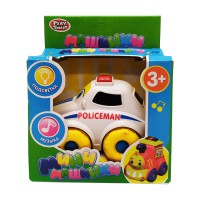 Музична машинка Міські служби PlaySmart 7438 з підсвічуванням Біла поліція