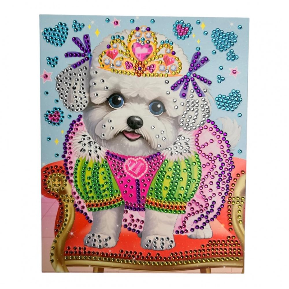 Набір для творчості Діамантова мозаїка "Королівська собачка" НТ-26-11