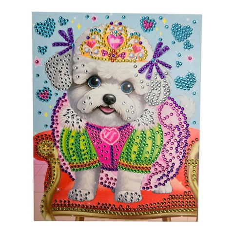Набір для творчості Діамантова мозаїка "Королівська собачка" НТ-26-11