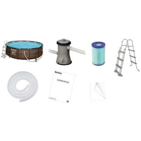 Басейн каркасний 56709 фільтр-насос, сходи, в коробці
