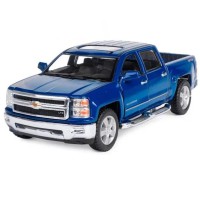 Колекційна машинка "Chevrolet Silverado 2014" KT5381W(Blue) масштаб 1:42