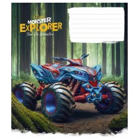 Зошит учнівський "Super Monster" 012-3293L-3 в лінію, 12 аркушів