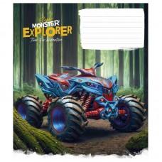 Зошит учнівський "Super Monster" 012-3293L-3 в лінію, 12 аркушів