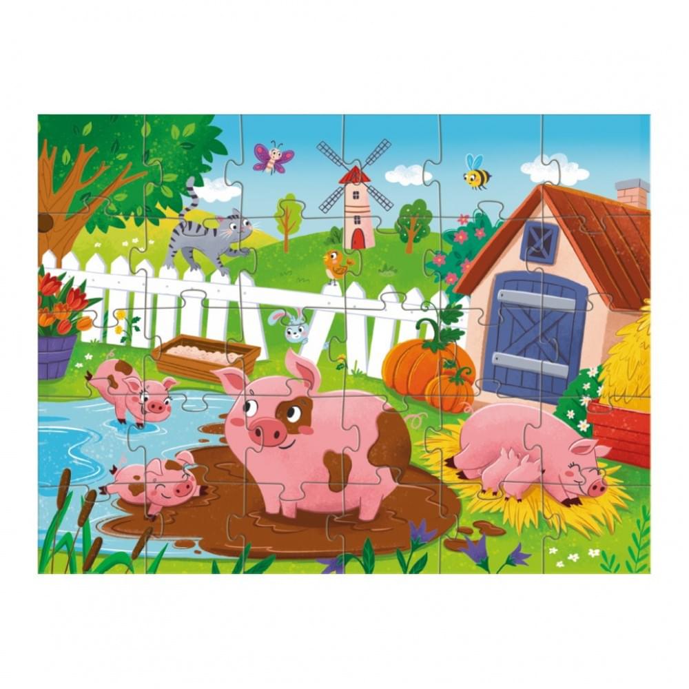 Дитячий пазл "Поросята біля ставка" DoDo Toys 300682, 30 елементів