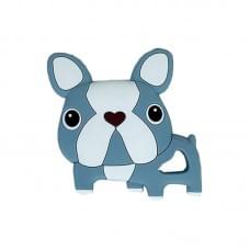 Силіконовий прорізувач "Бульдожка" MGZ-0414(Grey) сірий, 8х1х8 см