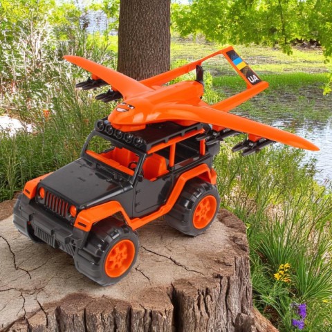 Ігровий набір транспорту "Позашляховик та Безпілотник" 0853TXK