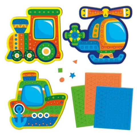 Набір для творчості "Транспорт" VT4511-10 м'яка мозаїка