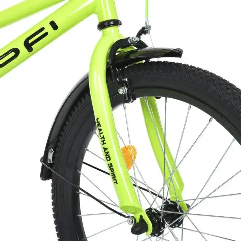 Велосипед дитячий MB 20013-1, 18 дюймів, салатовий