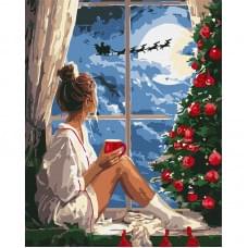 Картина за номерами "Різдвяний вечір" ©art_selena_ua KHO8696, 40х50 см